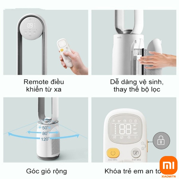 Quạt Không Cánh Keheal A4
